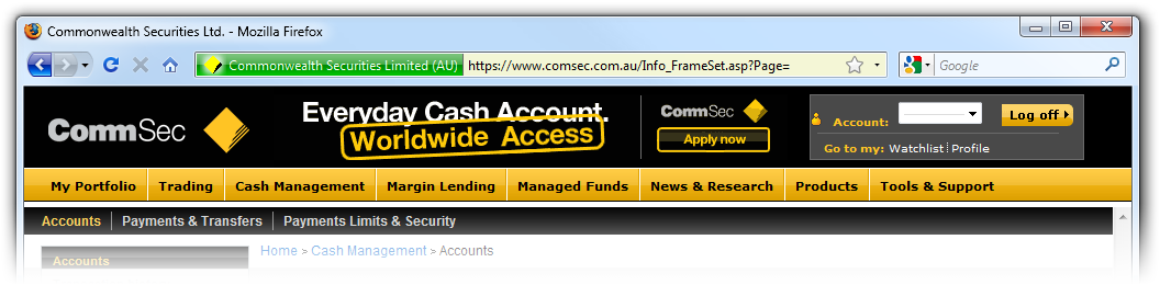 CommSec with SSL